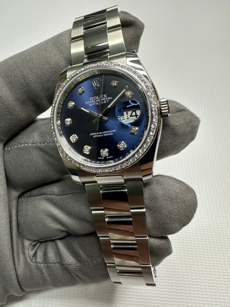 Часы Rolex Datejust 36mm Steel and White Gold 116200 Тюнинг.