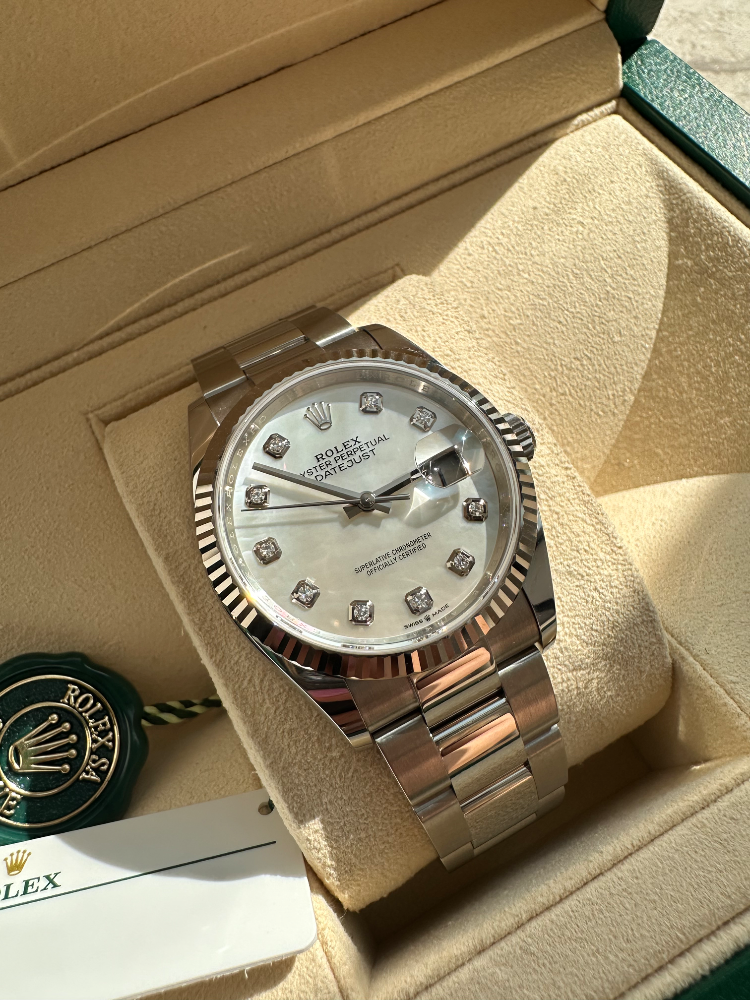 Часы Rolex Datejust 36mm Steel and White Gold 126234-0020