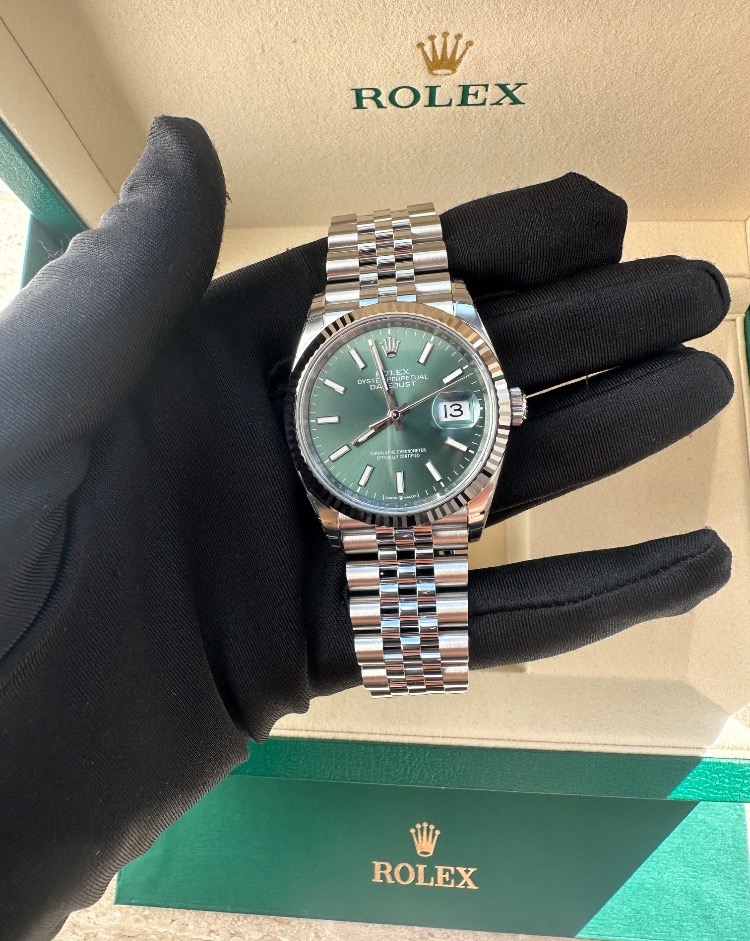 Часы Rolex Datejust 36mm Steel and White Gold 126234-0051