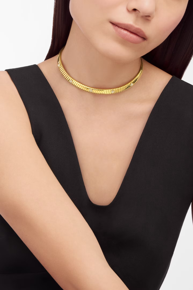 Колье BVLGARI Tubogas Necklace 360868