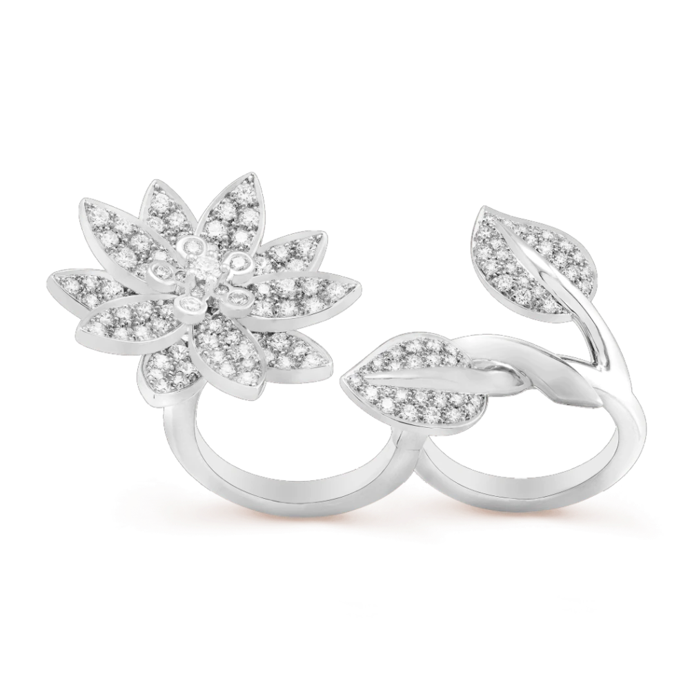 Кольцо Van Cleef & Arpels LOTUS BETWEEN THE FINGER RING VCARP1ND00