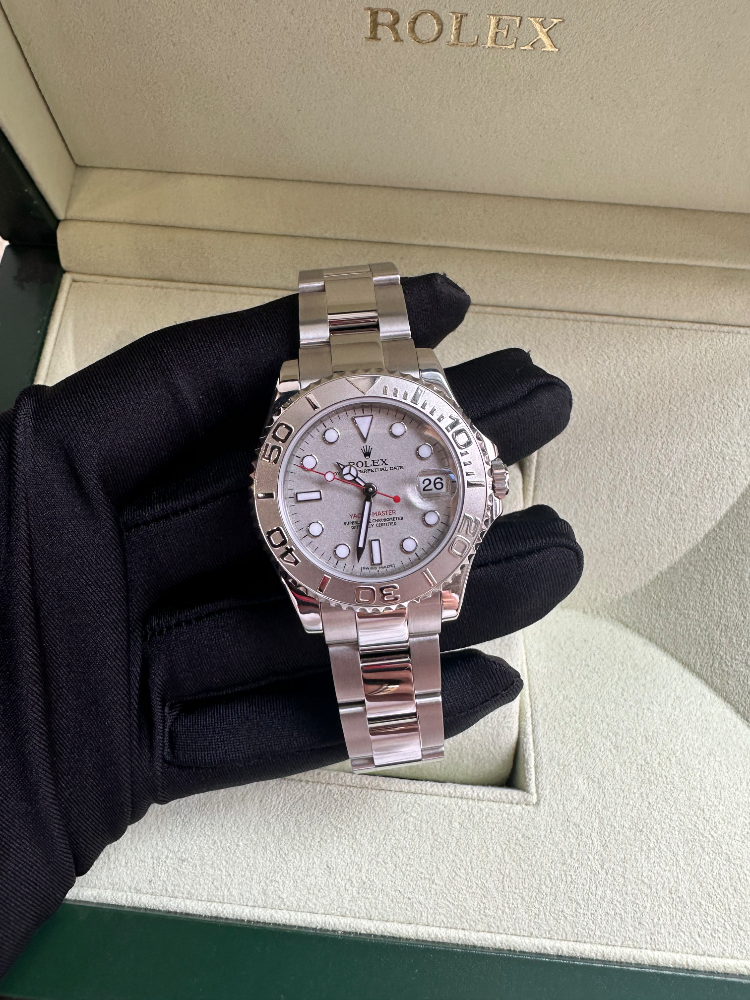 Часы Rolex Yacht-Master 35 mm platinum and stell 168622