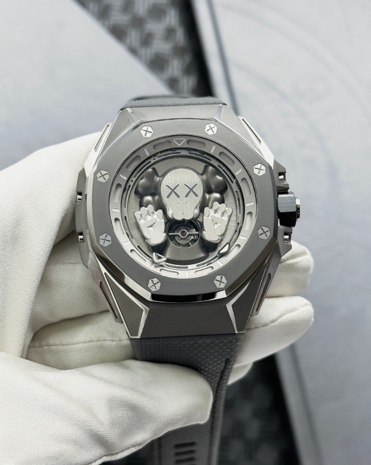 Часы AUDEMARS PIGUET KAWS TOURBILLON COMPANION OPENWORKED DIAL LIMITED EDITION 26656TI.GG.D019VE.01