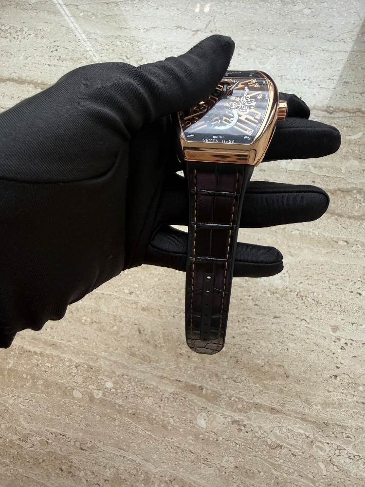 Часы Franck Muller Vanguard Skeleton Grande Date Gold V 45 S6 SQT 5N NR