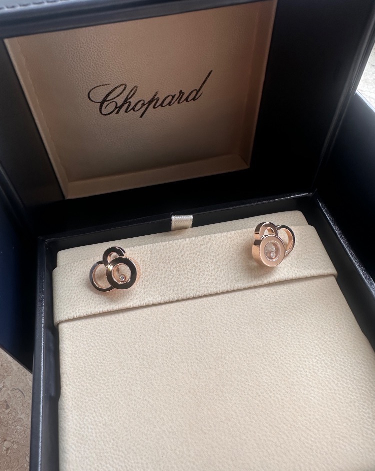 Серьги Chopard HAPPY DIAMOND EARRINGS 836984