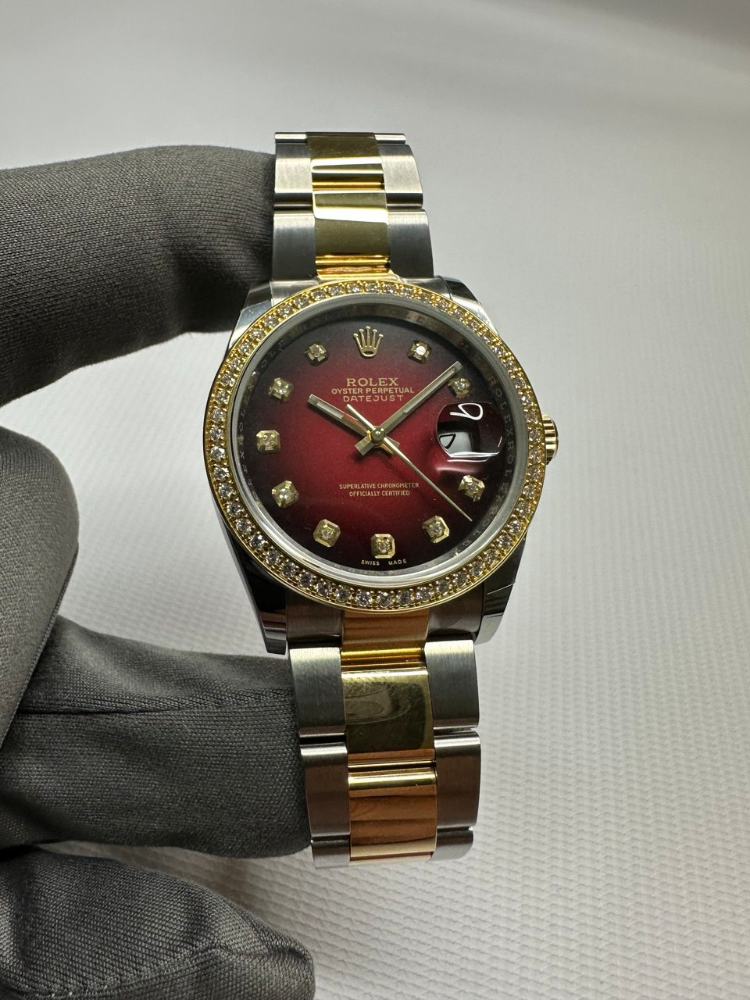 Часы Rolex Datejust 36mm Steel and Yellow Gold 126203 Тюнинг.