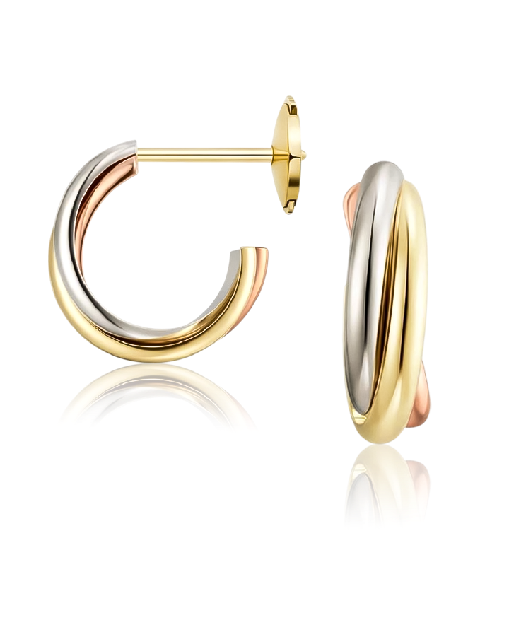 Серьги Cartier TRINITY EARRINGS B8301540