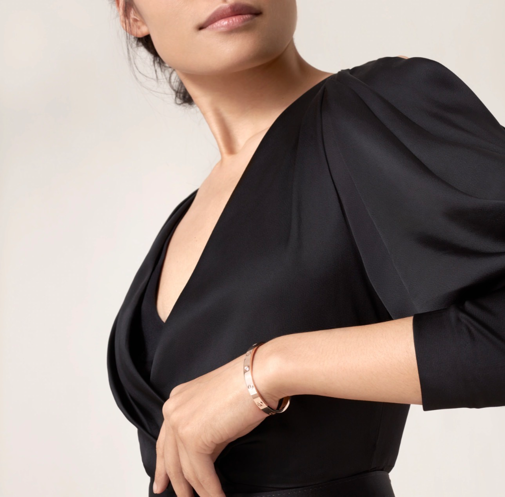 Браслет Cartier Love 4 бриллианта B6036016