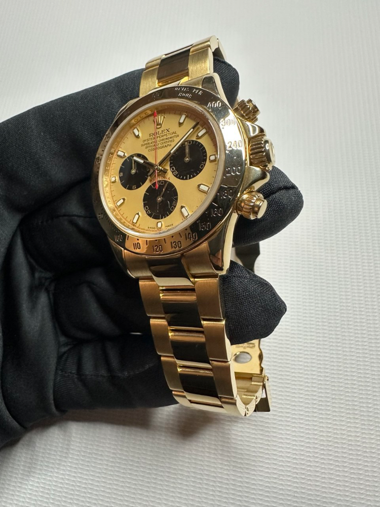 Часы Rolex Cosmograph Daytona 40mm Yellow Gold 116528-Gold&Black