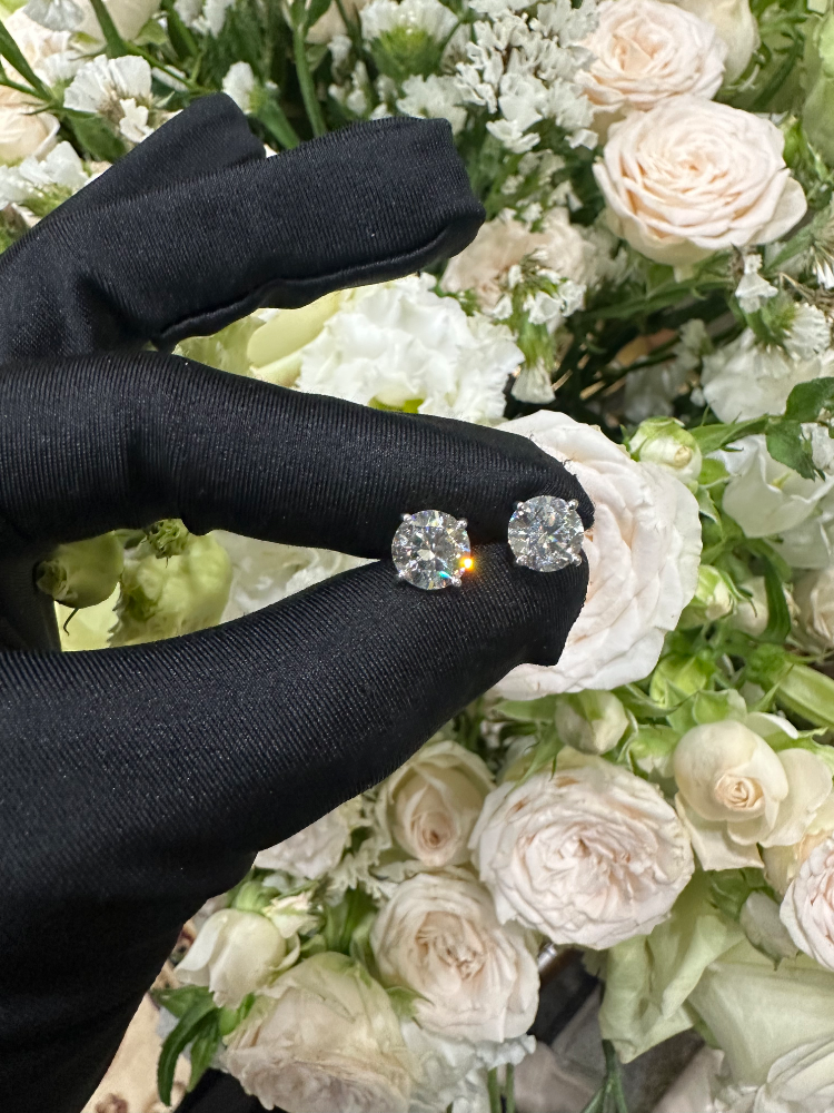 Серьги No name С БРИЛЛИАНТАМИ 2 01ct G/VVS1 - 2 00ct G/VVS1 GIA