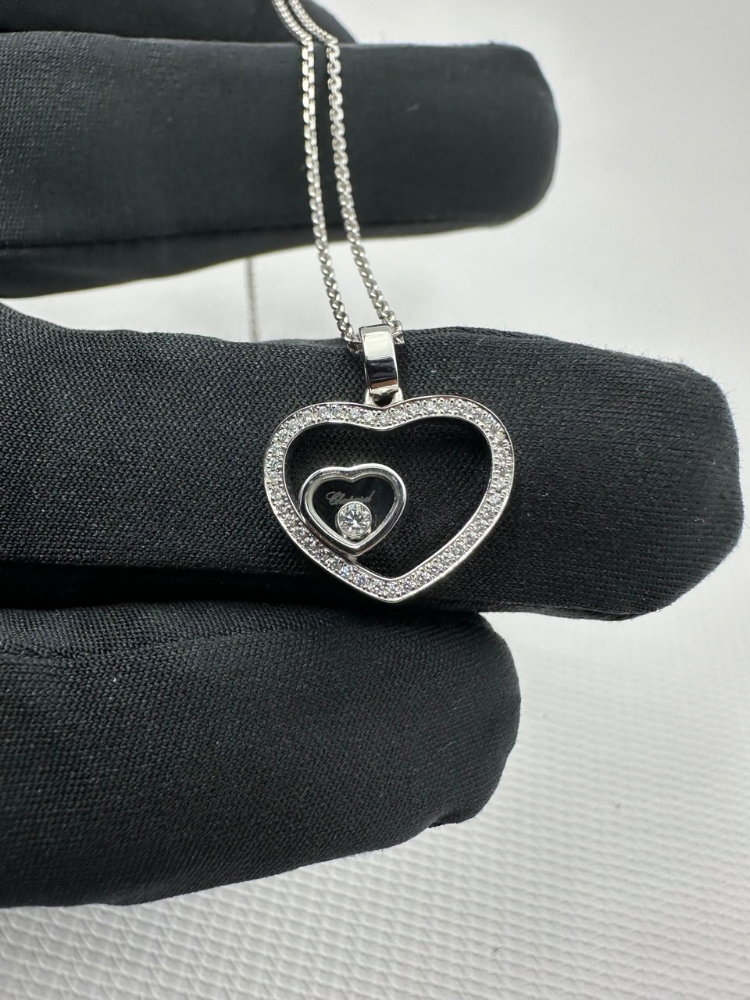 Подвеска Chopard Happy Hearts Diamond Pendant 797482-1002