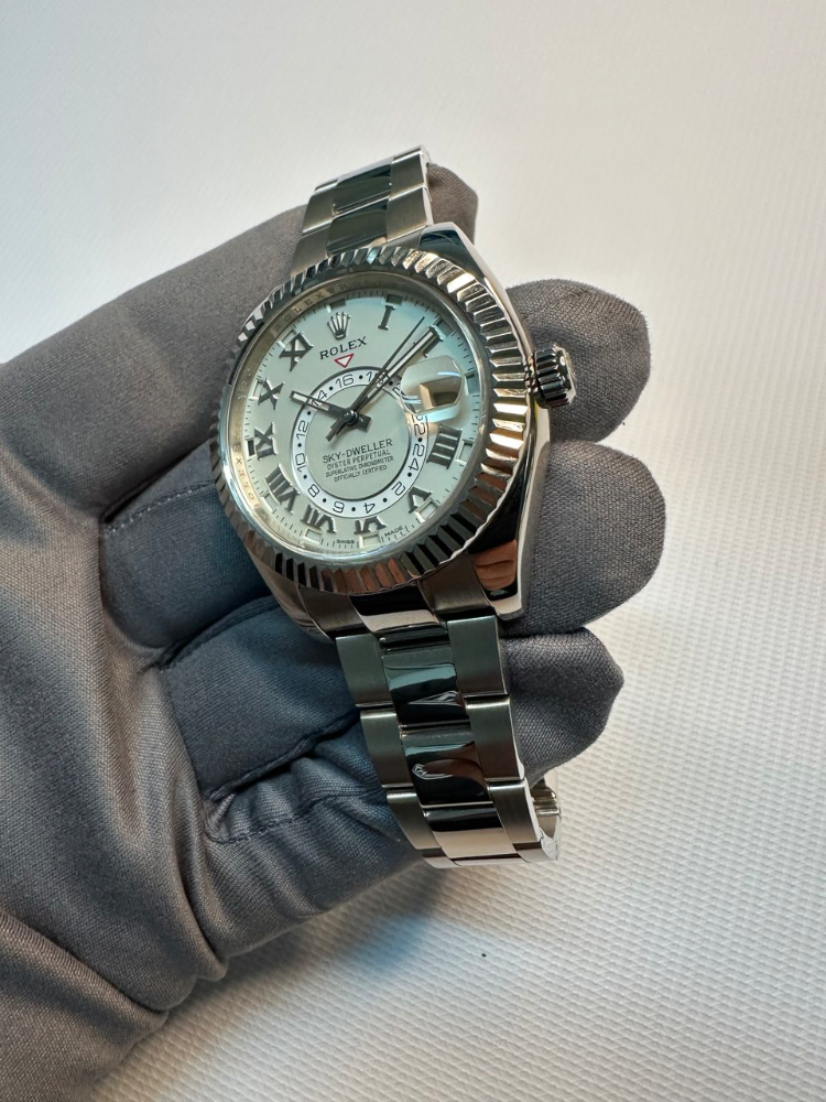 Часы Rolex Sky-Dweller 42mm White Gold 326939 Ivory