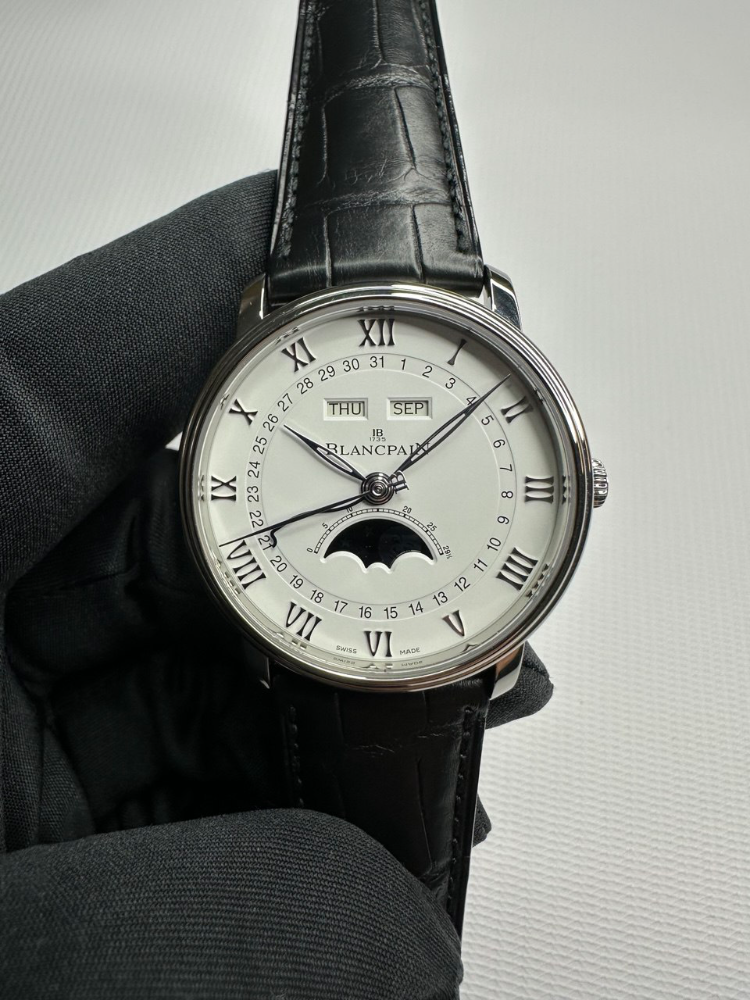 Часы Blancpain Villeret Moon Phase Complete Calendar 40mm 6654-1127-55B