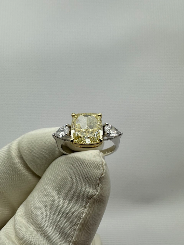 Кольцо No name с бриллиантом 5.09ct FLY/VVS2 (GIA)