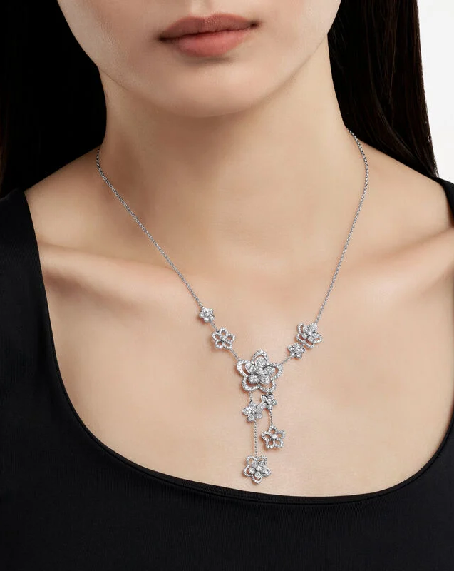 Подвеска Graff Wild Flower Diamond Drop Necklace RGN754.