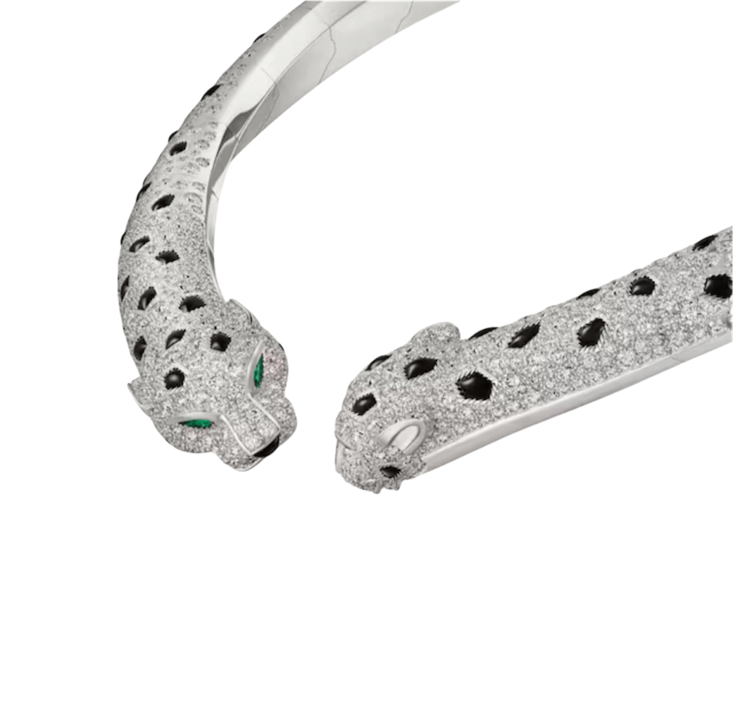 Колье Cartier PANTHÈRE DE TORQUE NECKLACE ARTICULATED PAVED N7424435