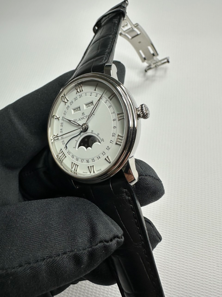 Часы Blancpain Villeret Moon Phase Complete Calendar 40mm 6654-1127-55B