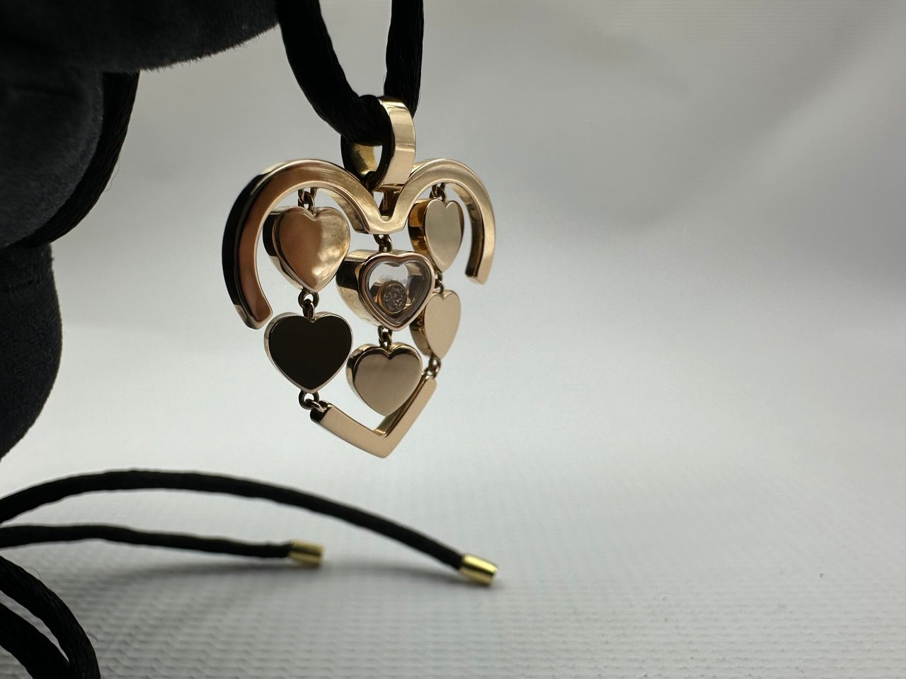 Подвеска Chopard Happy Amore Rose Gold Diamond Pendant 797219-5001