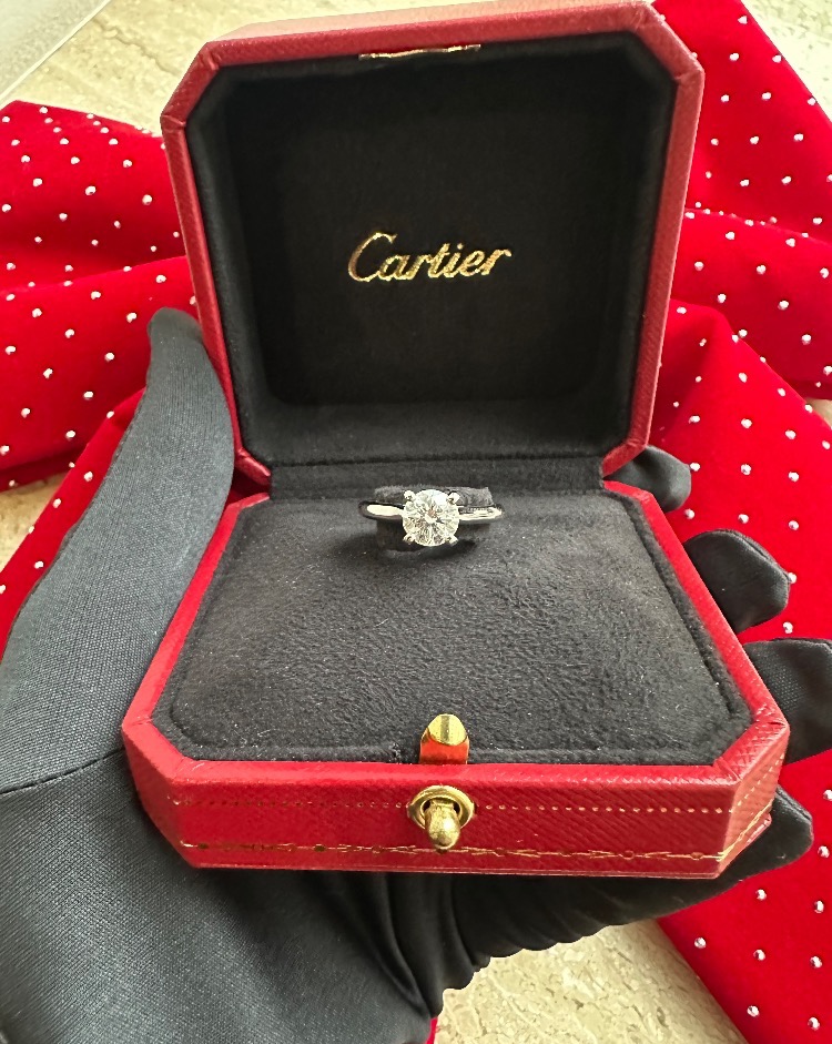 Кольцо Cartier 1895 SOLITAIRE N4163049 1 09ct H/VS1.