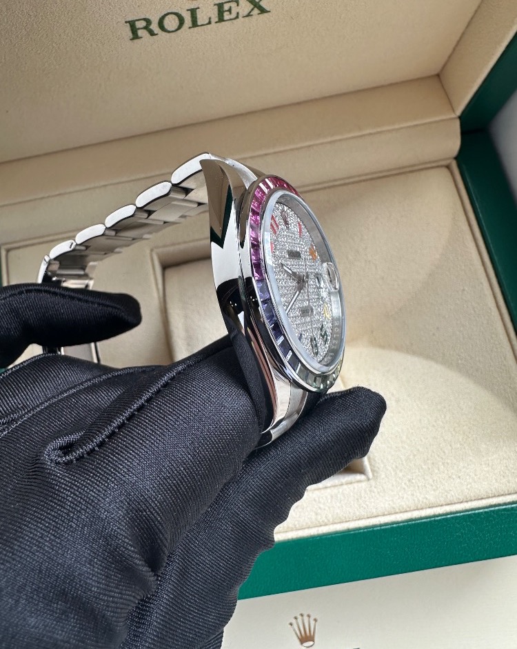 Часы Rolex DateJust 41 mm Rainbow 126300FIX
