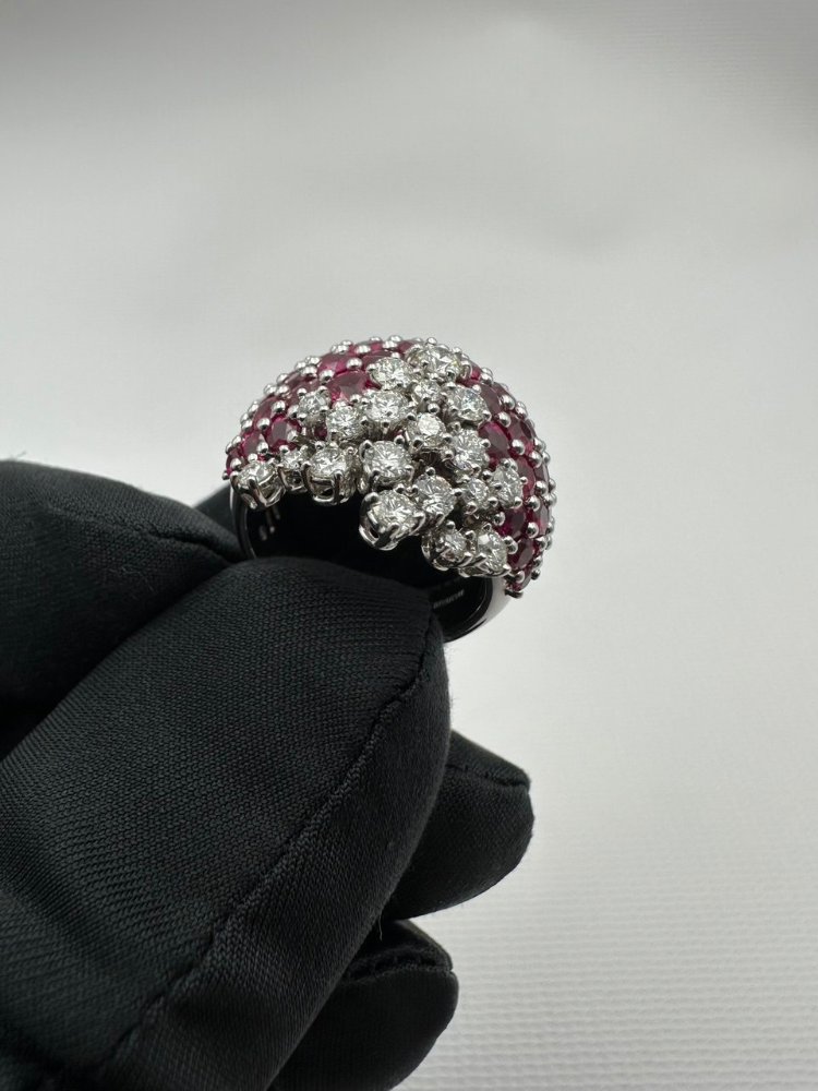 Серьги Damiani Sophia Loren Комплект с бриллиантами и рубинами