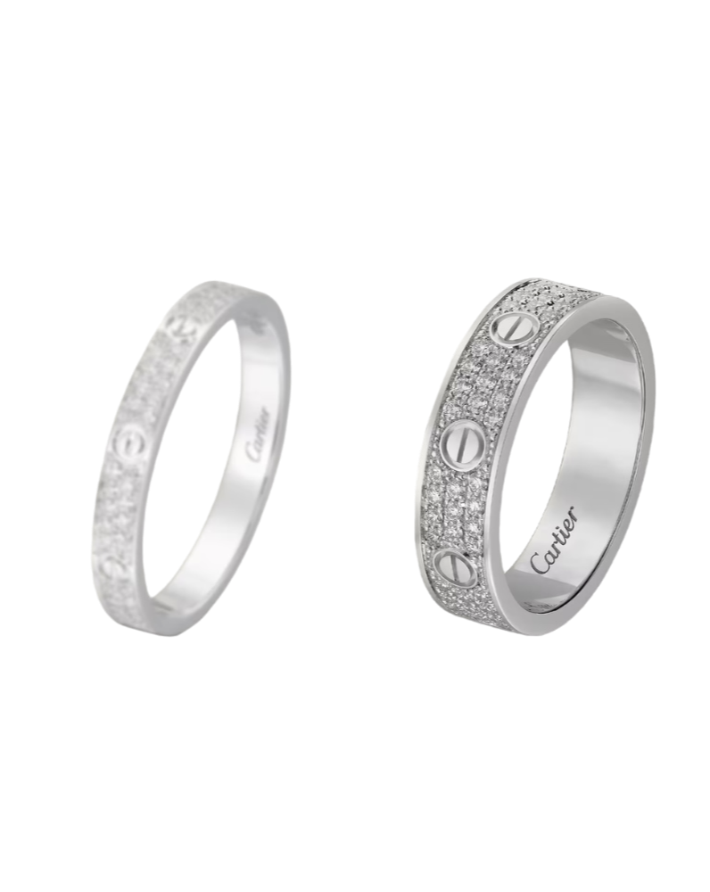 Кольцо Cartier LOVE RING SMALL MODEL PAVED B4083452