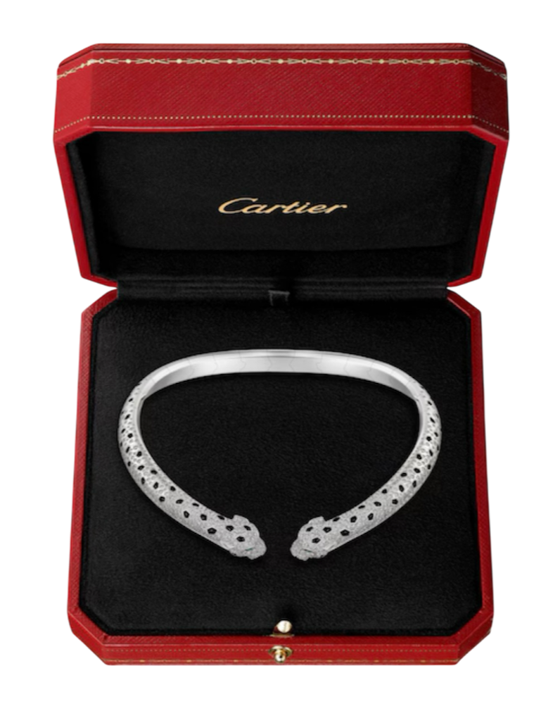 Колье Cartier PANTHÈRE DE TORQUE NECKLACE ARTICULATED PAVED N7424435