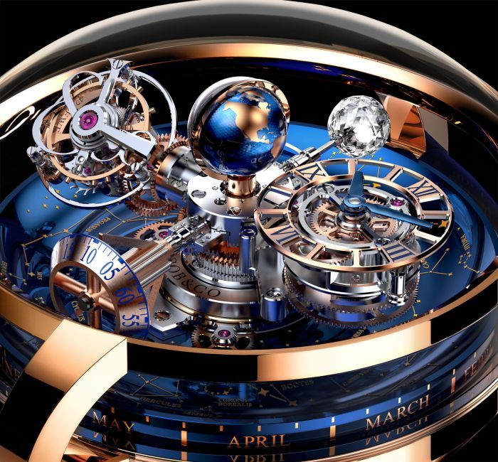 JACOB CO GRAND COMPLICATION MASTERPIECES ASTRONOMIA SKY WHITE DIAMOND AT110.40.AA.WD.A 13756