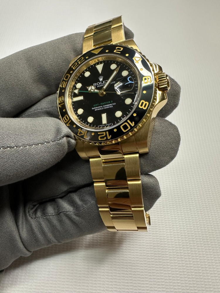 Часы Rolex GMT-MASTER II 40MM YELLOW GOLD 116718LN-0001