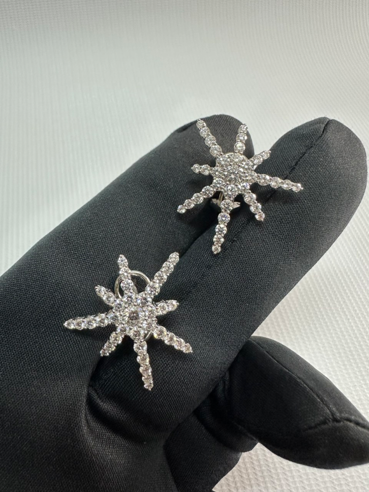 Серьги Chopard White Gold Diamond Earrings 84/6525-1001