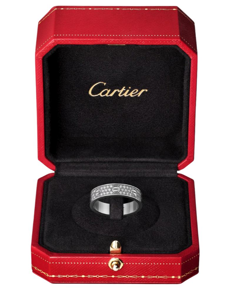 Кольцо Cartier LOVE RING SMALL MODEL PAVED B4083452