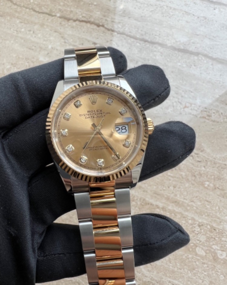 Часы Rolex Datejust 36mm Steel and Yellow Gold 126233-0018