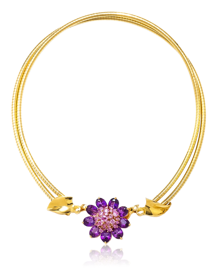 Браслет Van Cleef & Arpels PINK SAPPHIRE AND AMETHYST SUITE OF HAWAII JEWELS
