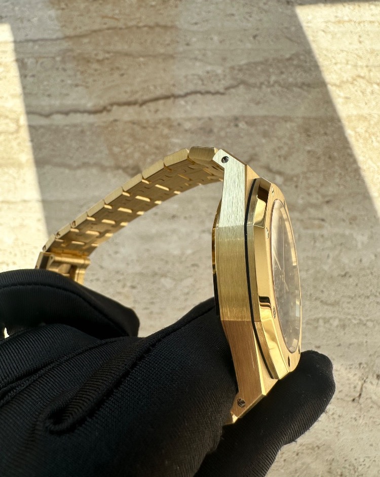 Часы AUDEMARS PIGUET Royal Oak Double Balance Wheel Openworked 41mm 15407BA.OO.1220BA.01