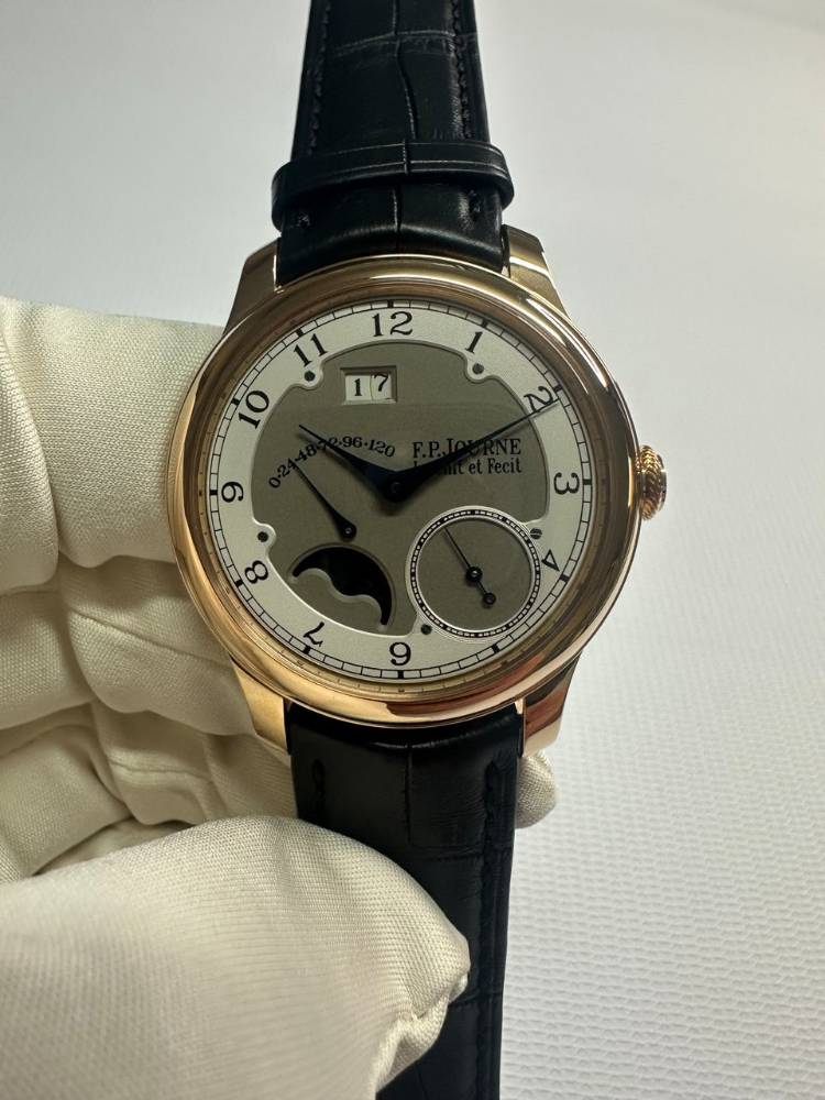 Часы F.P. Journe Octa Divine 38 RG-Silver-Croco