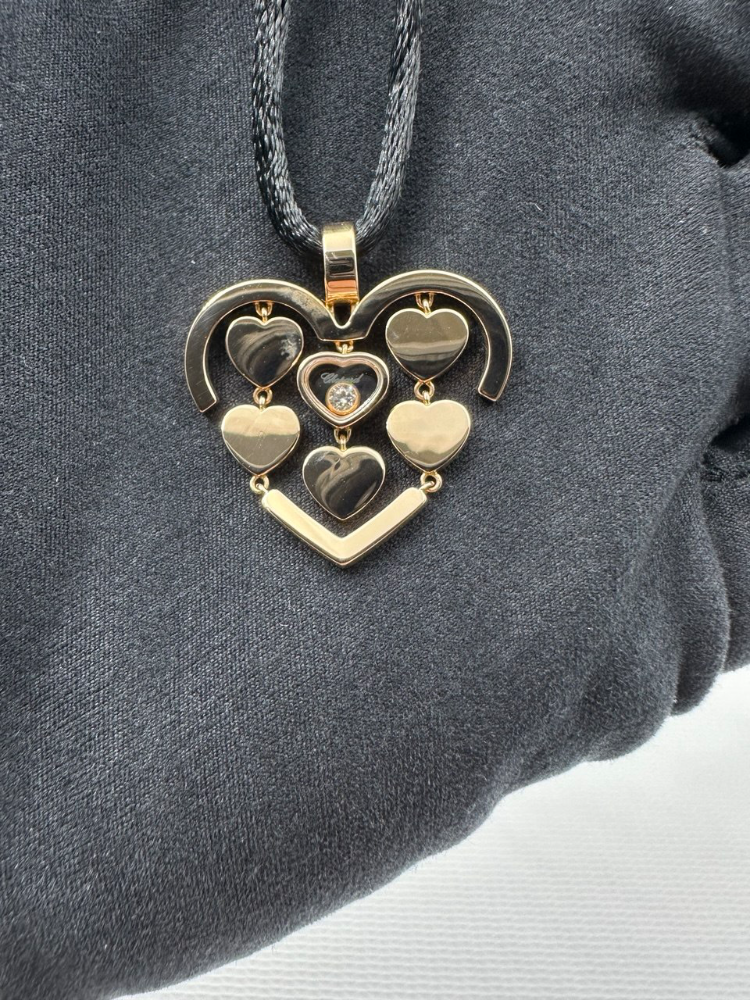Подвеска Chopard Happy Amore Rose Gold Diamond Pendant 797219-5001