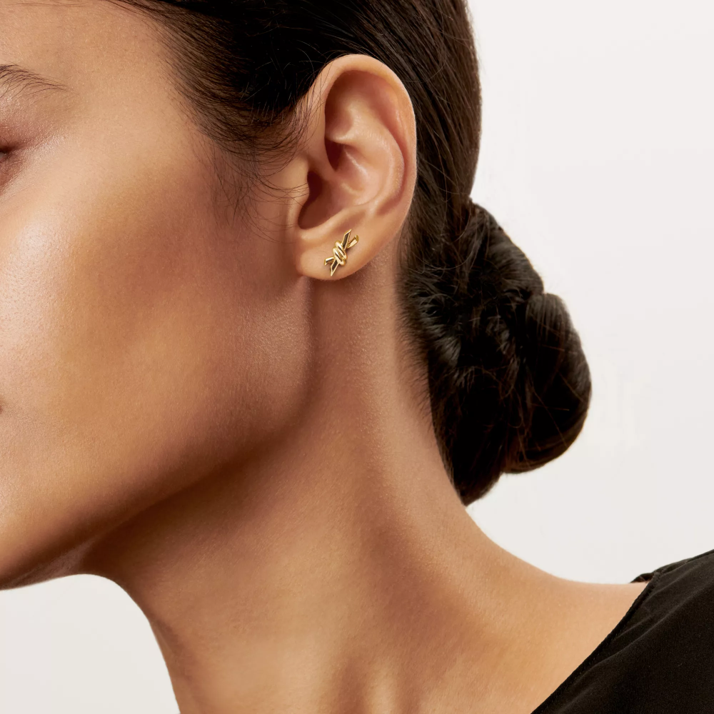 Серьги Tiffany&Co. Tiffany Knot Small Earrings in Yellow Gold
