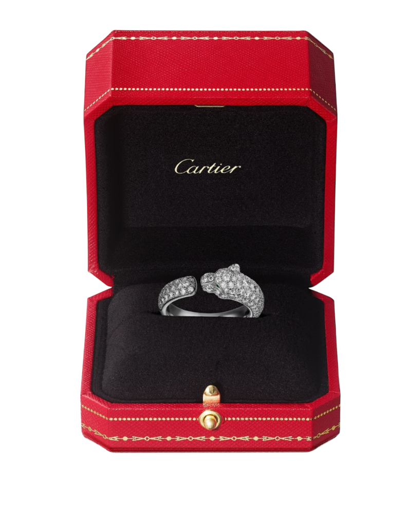 Кольцо Cartier PANTHÈRE DE RING SMALL MODEL PAVED N4765656
