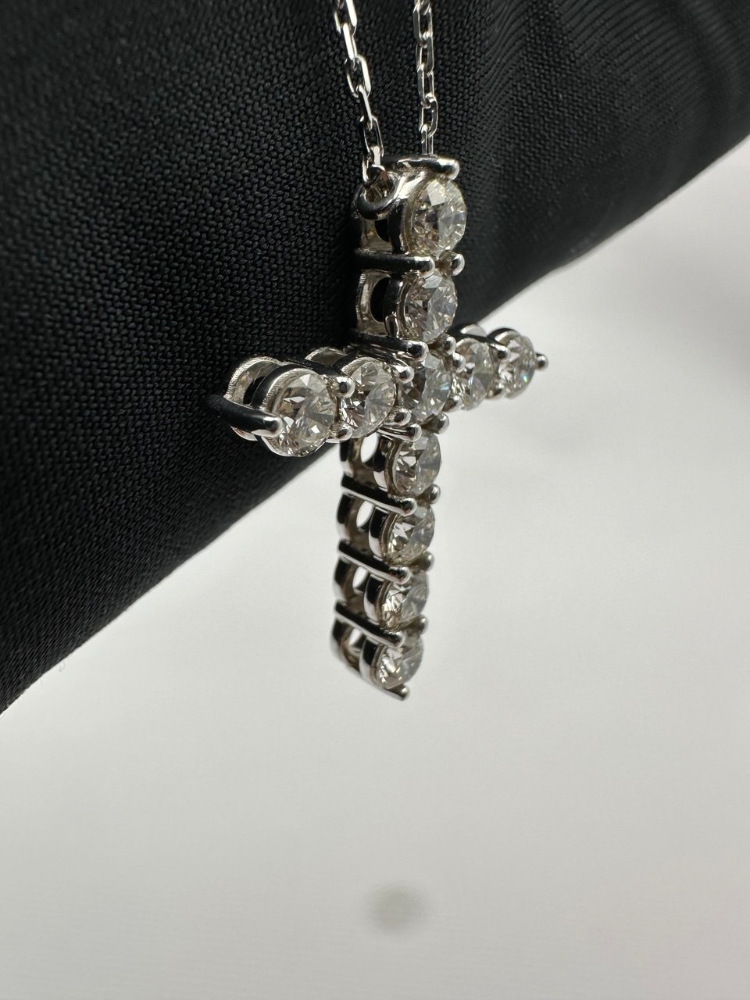 Подвеска RALFDIAMONDS Крест с бриллиантами 2.06 карата