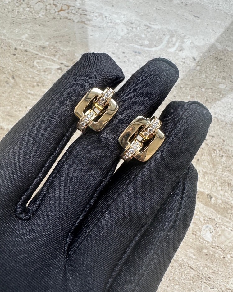 Серьги Chopard Les Chaines Yellow Gold