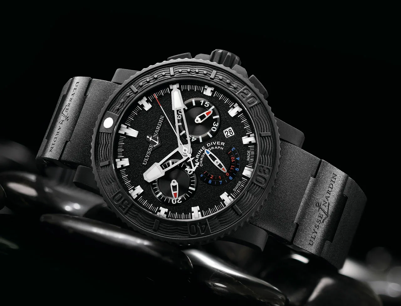 Часы Ulysse Nardin Diver Black Sea Chronograph 353-92-3C