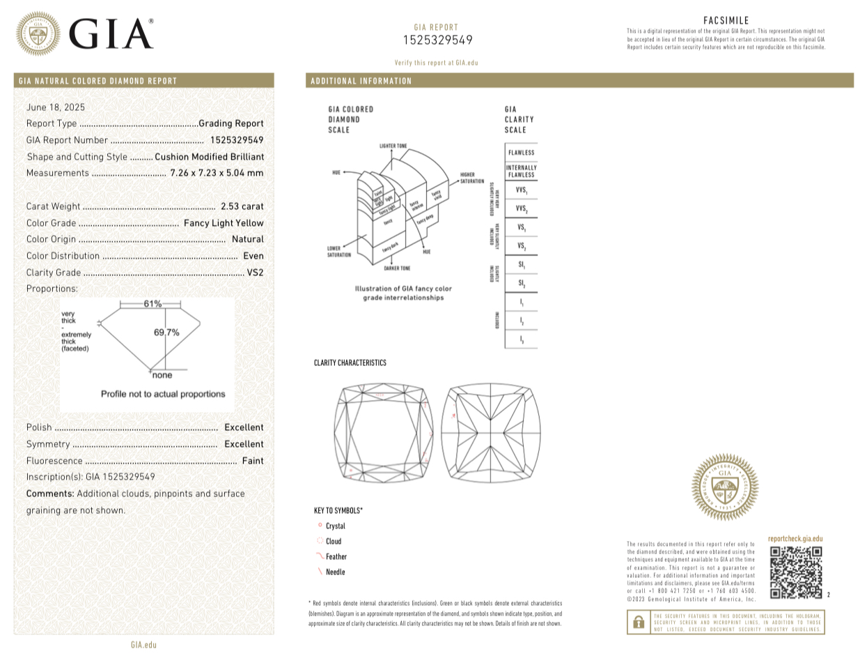 Серьги No name с бриллиантами 2 53ct FLY/VS2 - 2 51ct FLY/IF.
