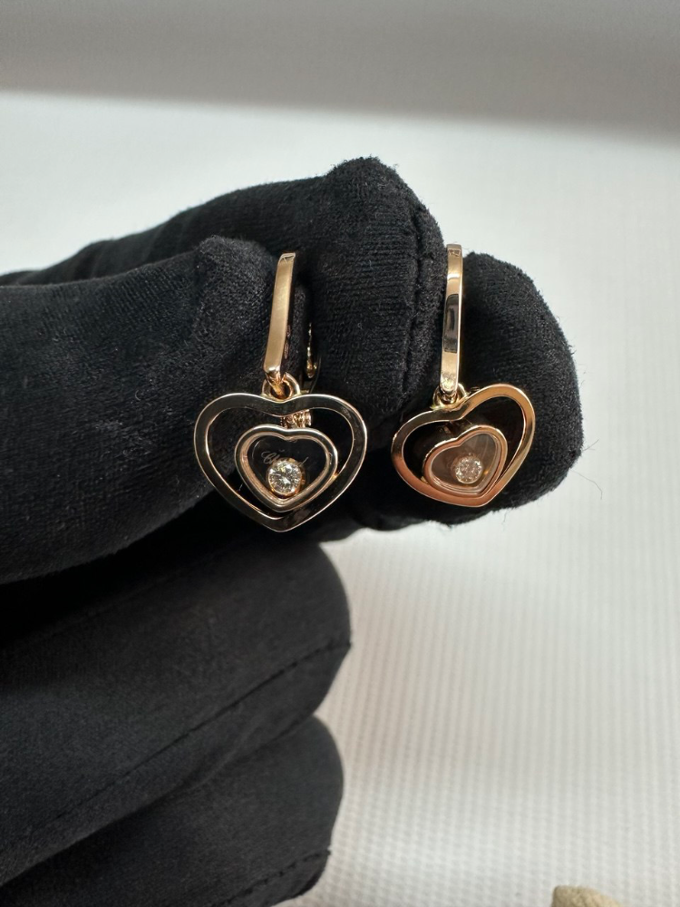 Серьги Chopard Happy Hearts Diamond 837482-5001