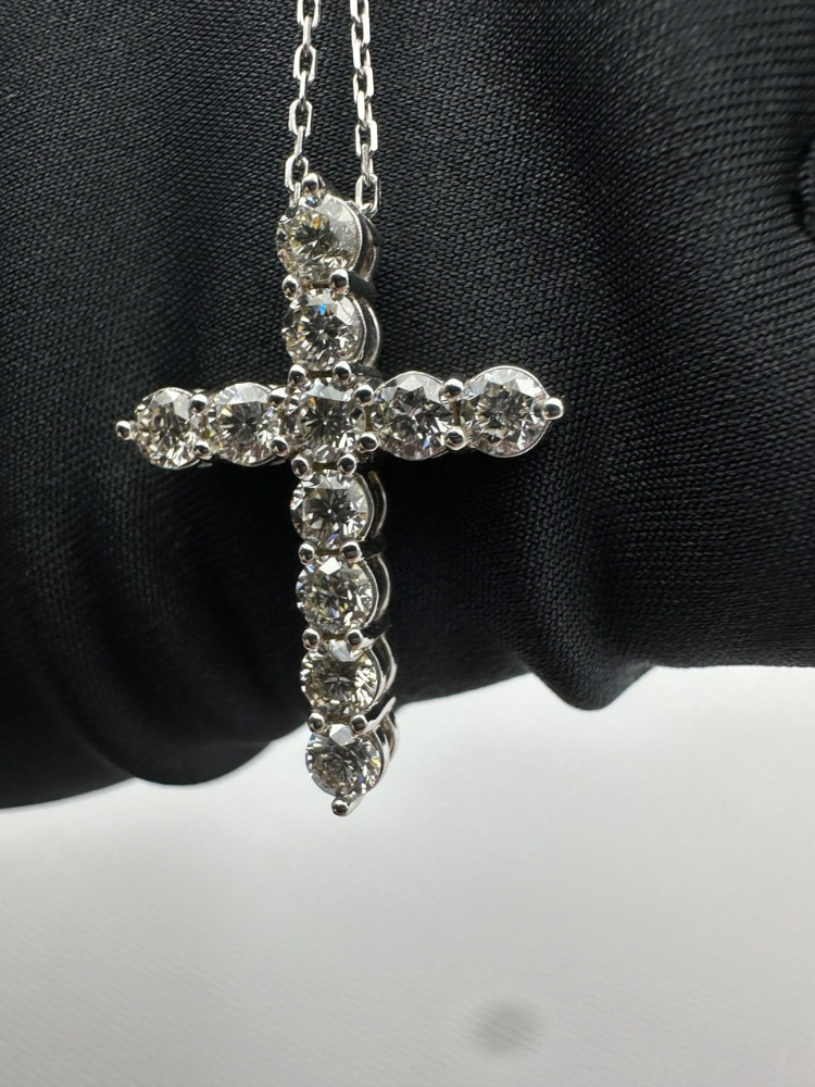 Подвеска RALFDIAMONDS Крест с бриллиантами 2.06 карата