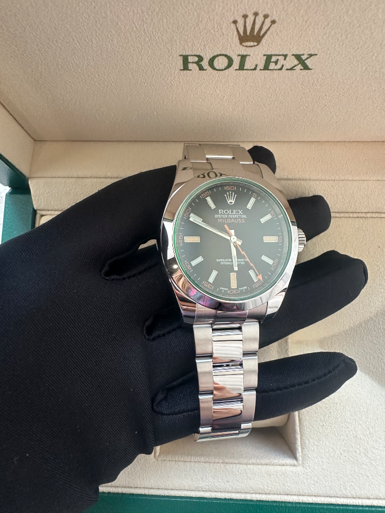 Часы Rolex Milgauss 40mm Steel 116400GV bl