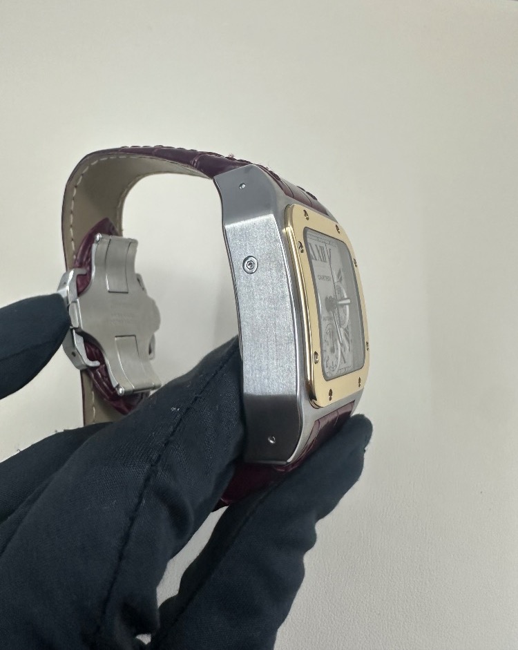 Часы Cartier SANTOS 100 CHRONOGRAPH STAINLESS STEEL & 18K YELLOW GOLD 2740