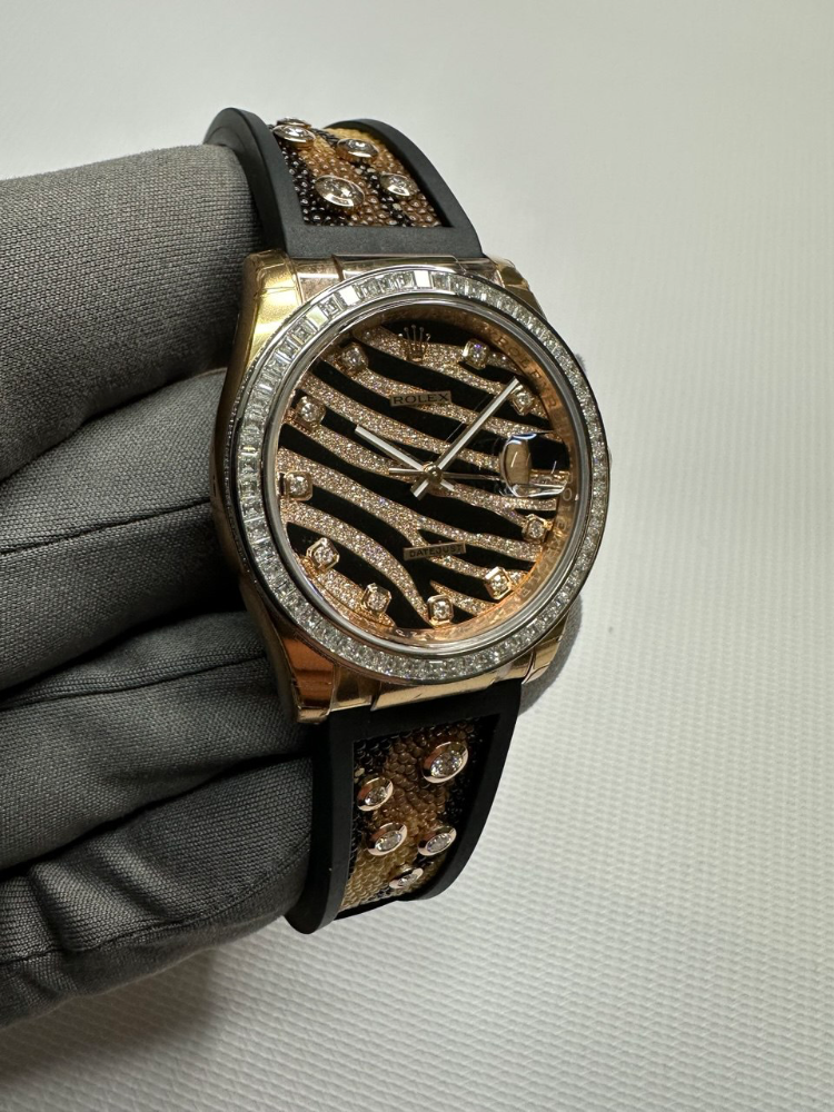Часы Rolex Datejust 36mm Everose Gold 116185BBR