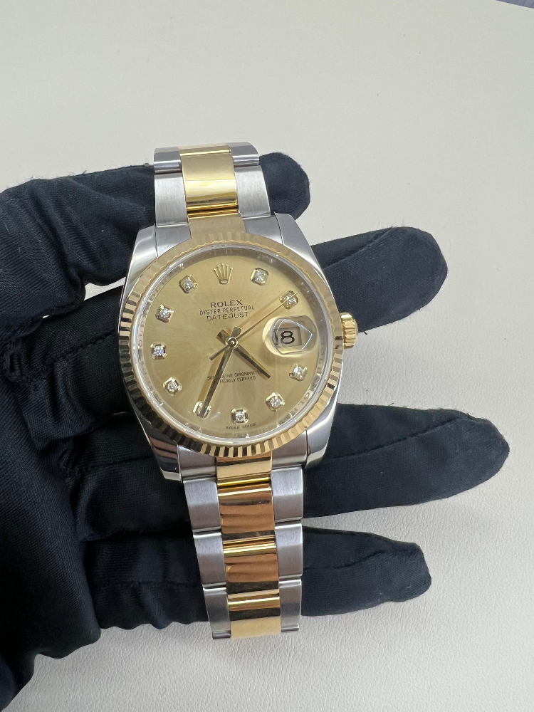 Часы Rolex Datejust 36mm Steel and Yellow Gold 116233.