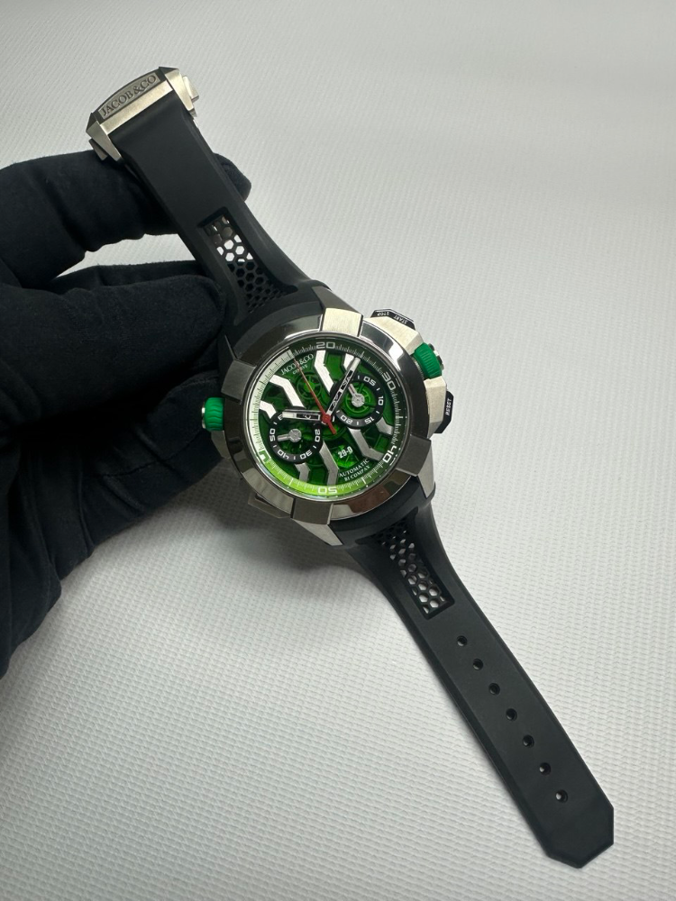 Часы JACOB & Co Epic X Chrono Titanium Skeleton Khabib