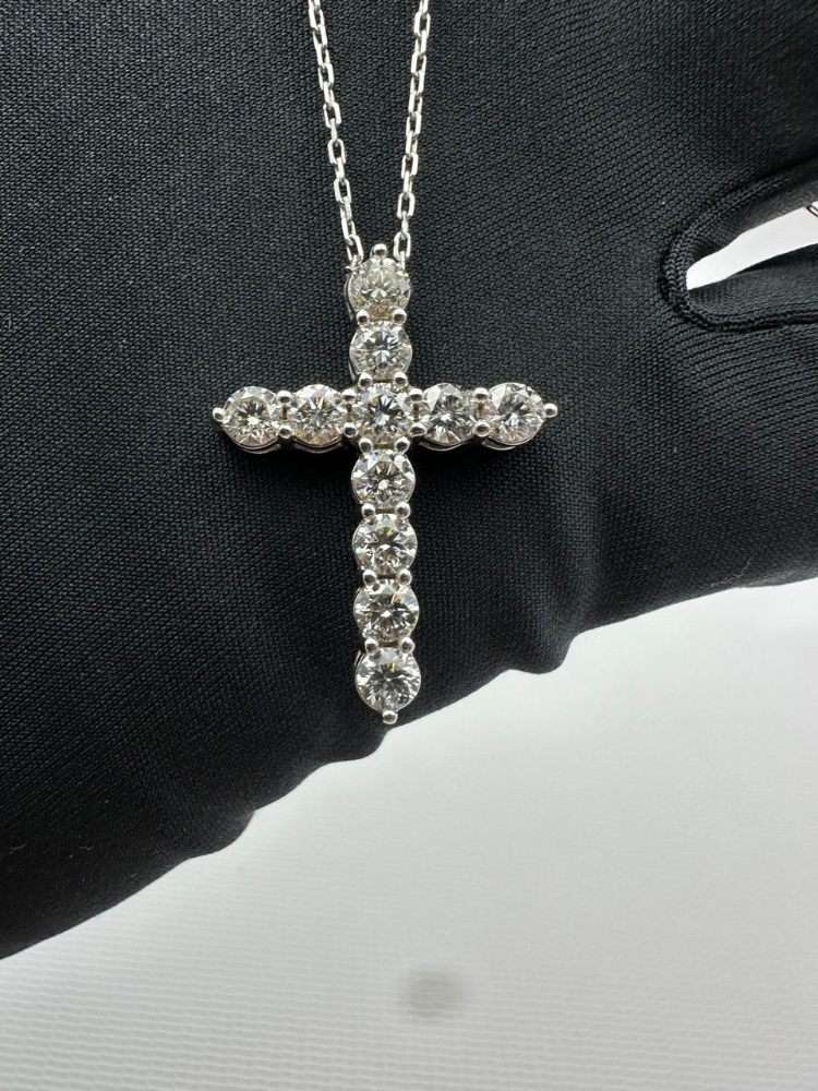 Подвеска RALFDIAMONDS Крест с бриллиантами 2.06 карата